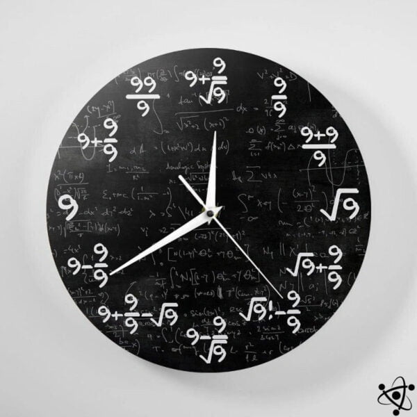 Horloge Murale Originale Mathématique Neuf Déco Science