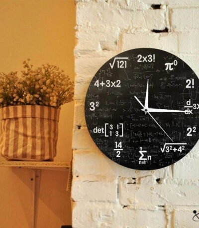 Horloge Murale Originale Mathématique Déco Science