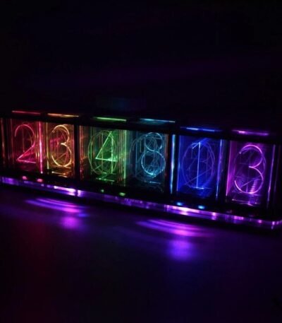 Horloge Nixie LED RGB DIY Déco Science