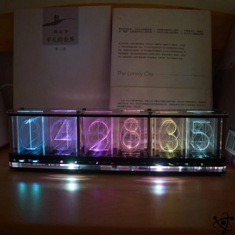 Horloge Nixie LED RGB DIY Déco Science