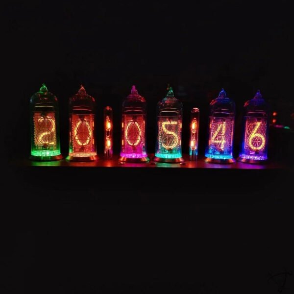 Horloge Nixie Six Tubes Bluetooth Déco Science