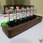 Horloge Nixie Tube IPS & Noyer Déco Science