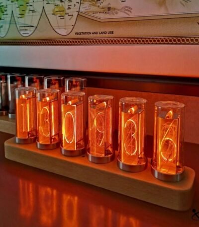 Horloge Nixie Tubes LED Déco Science