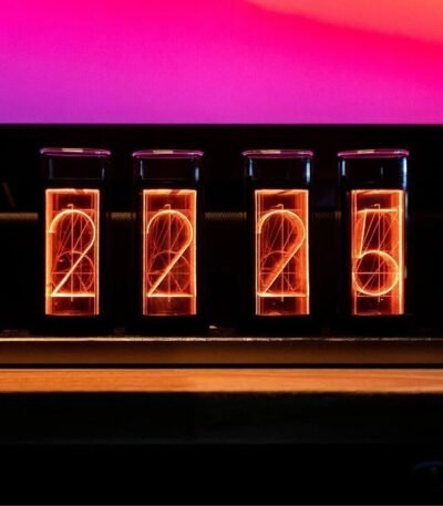 Horloge Nixie en Métal Tube LED RGB Déco Science