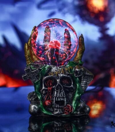 Lampe Plasma Crâne Zombie Déco Science