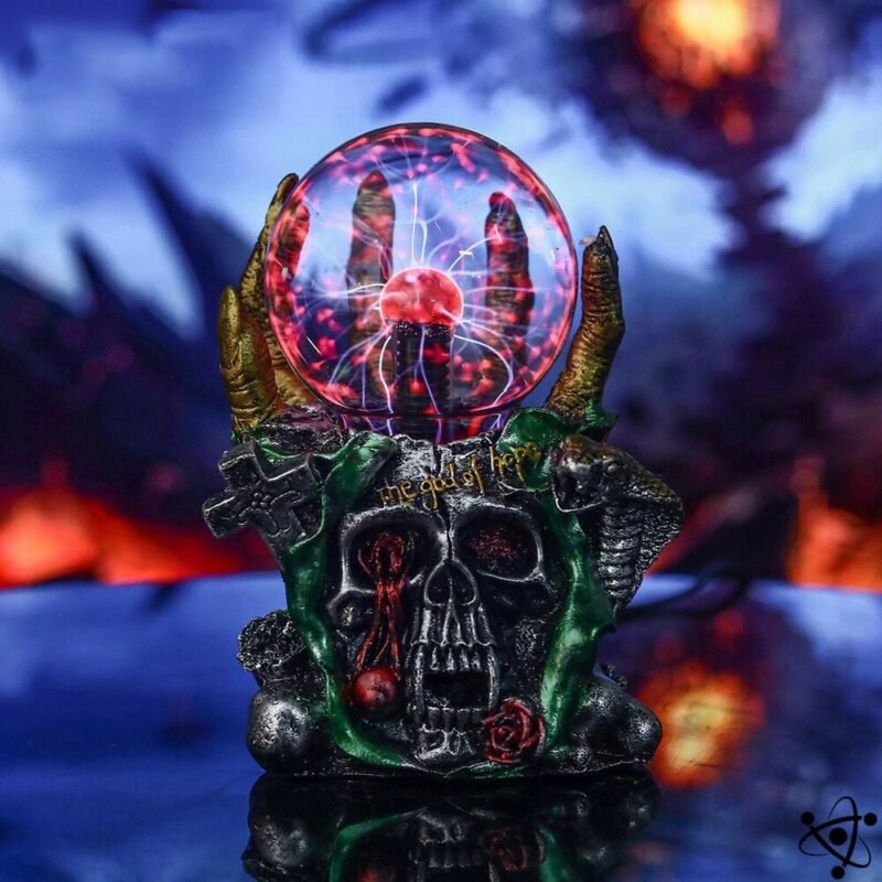 Lampe Plasma Crâne Zombie Déco Science