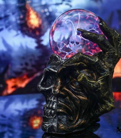 Lampe Plasma Crâne & Visage Déco Science