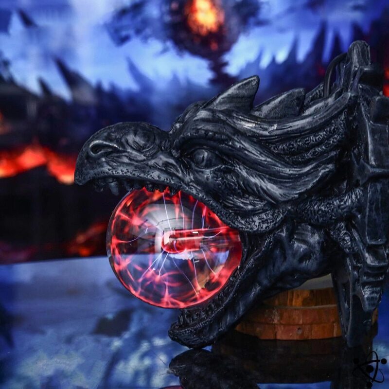 Lampe Plasma Tête de Dragon Déco Science