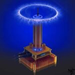 Musical Tesla Coil  With Acrylic Shell Déco Science