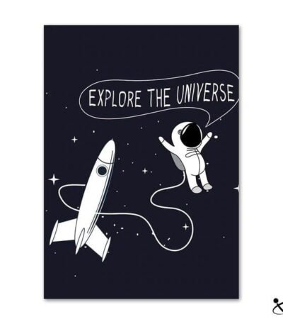 Poster Astronaute - Explore the Universe Déco Science