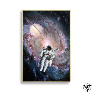 Poster Astronaute Galaxie Déco Science