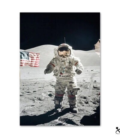 Poster Astronaute Gene Cernan Apollo 17 Déco Science