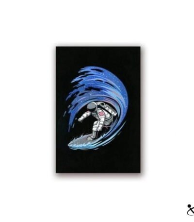 Poster Astronaute Surfer des Étoiles Déco Science