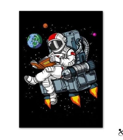 Poster Astronaute l'Intellectuel de l'Espace Déco Science