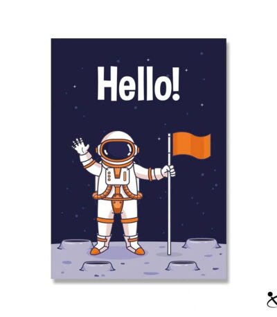 Poster Chambre Enfant Astronaute Hello Déco Science