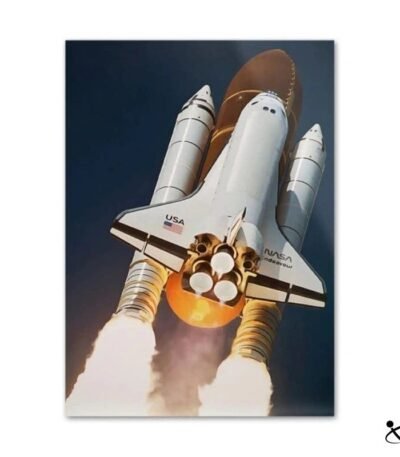 Poster Décollage Navette Spatiale Endeavour Déco Science