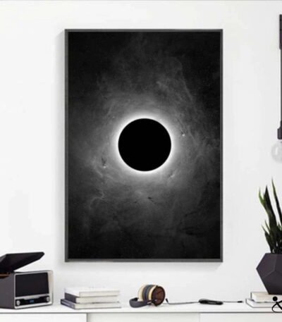 Poster Éclipse Solaire Totale Déco Science