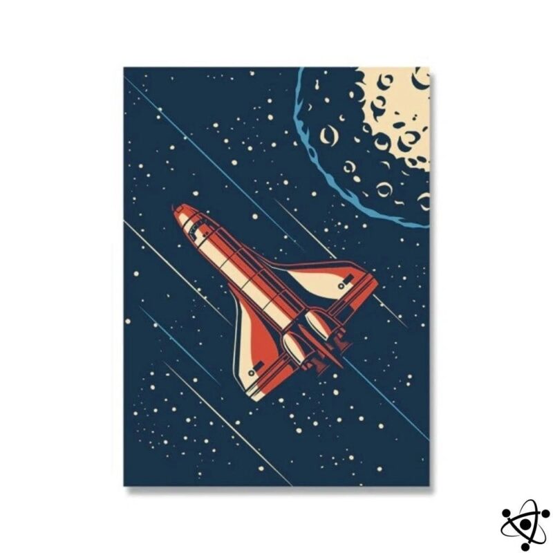 Poster Navette dans l'Espace Déco Science