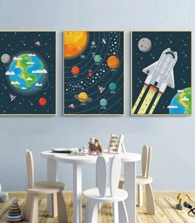 Poster Navette dans l'Espace Déco Science