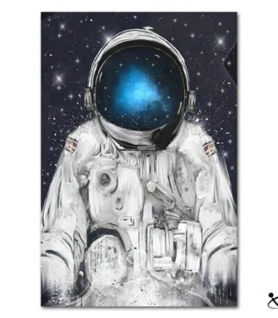 Poster Peinture Astronaute Déco Science