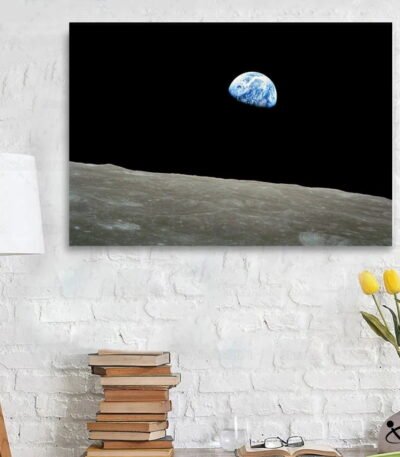 Poster Photo de la Terre vue de la Lune Déco Science