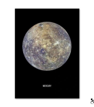 Poster Planète Mercure Déco Science