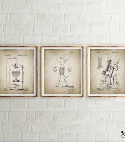 Poster Procédés Chimique Vintage Déco Science