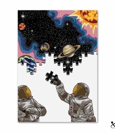 Poster Puzzle de l'Espace Déco Science