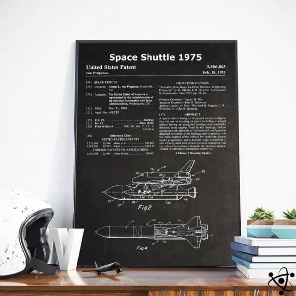 Poster Schéma Navette Spatiale Américaine Déco Science