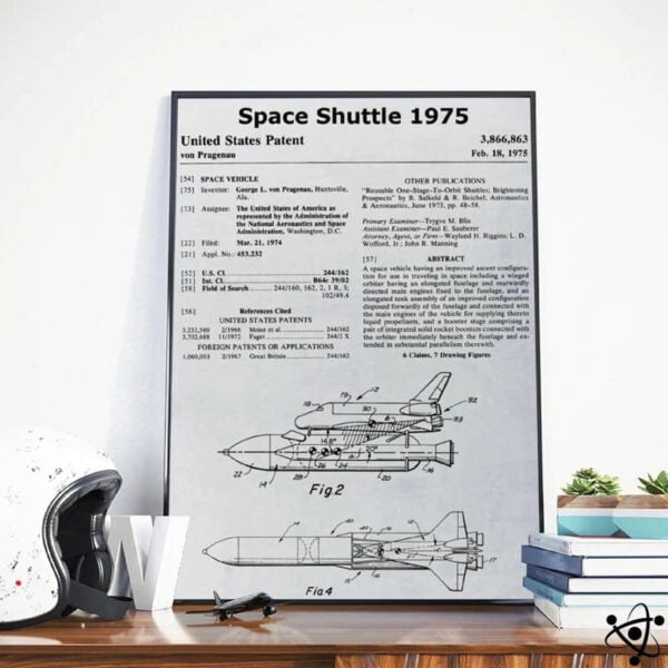 Poster Schéma Navette Spatiale Américaine Déco Science