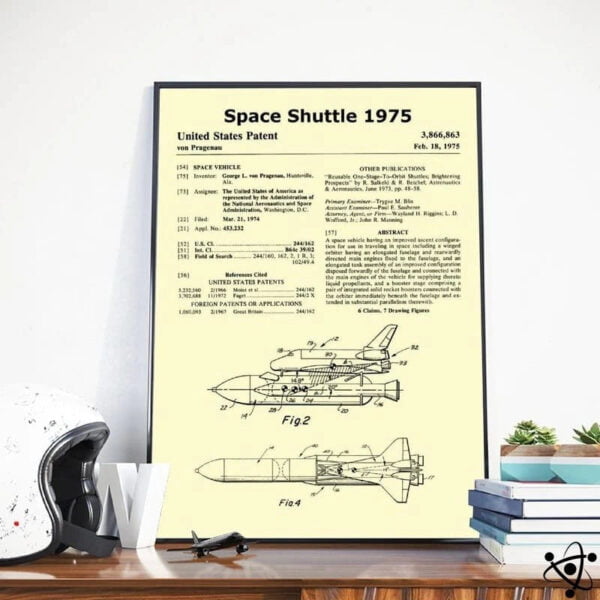 Poster Schéma Navette Spatiale Américaine Déco Science