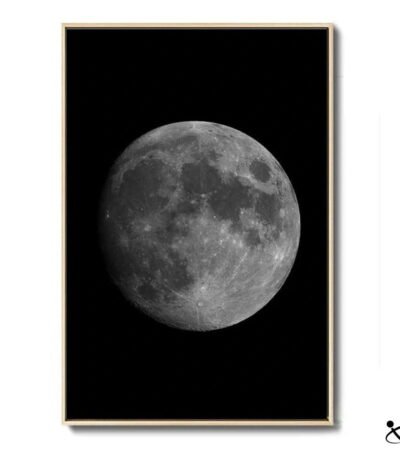 Poster décoratif de la Lune Déco Science
