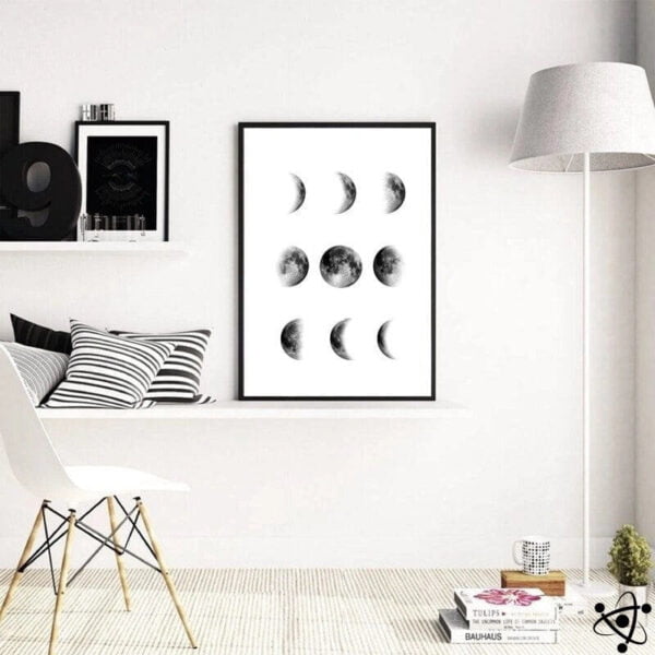 Posters Les Phases de la Lune Déco Science