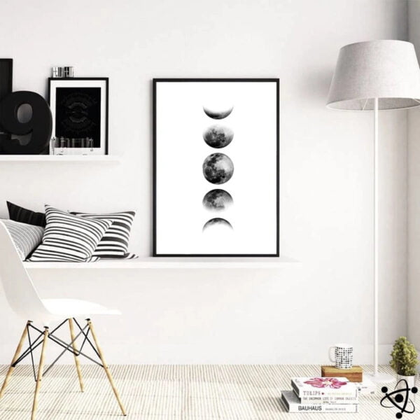 Posters Les Phases de la Lune Déco Science