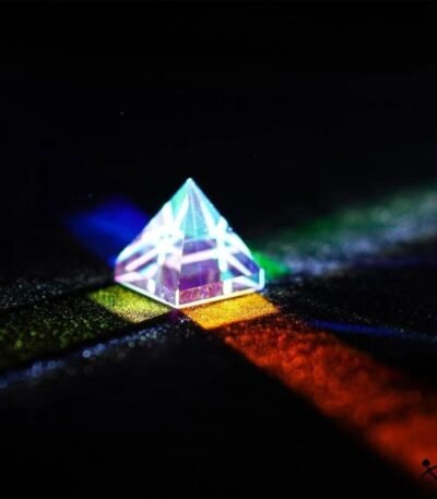 Pyramidal Optical Light Prism Science Decor