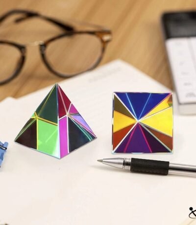 Colorful Pyramid Prism Science Decor