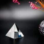 Optical Glass Pyramid Prism Science Decor