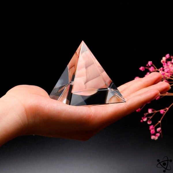 Optical Glass Pyramid Prism Science Decor