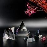 Optical Glass Pyramid Prism Science Decor