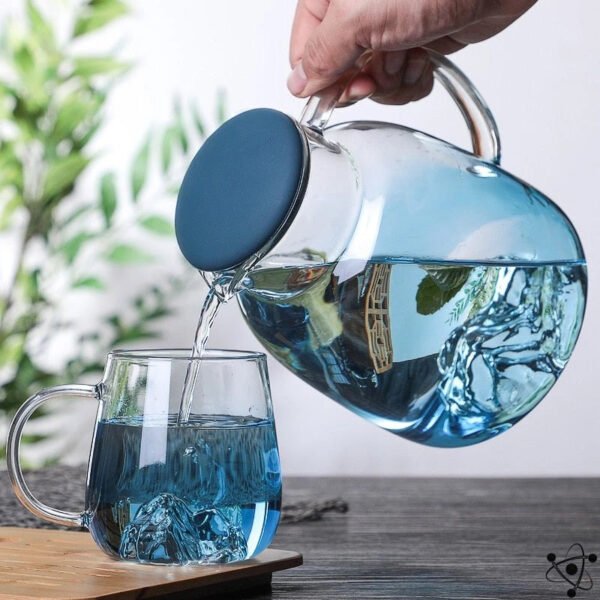 Service de Verre et Carafe en Borosilicate Déco Science