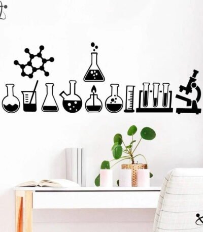 Sticker Equipement de Laboratoire Déco Science