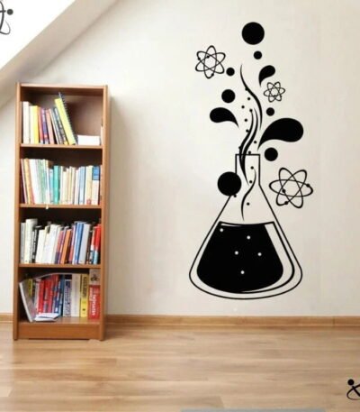 Sticker Fiole d'Atomes Déco Science