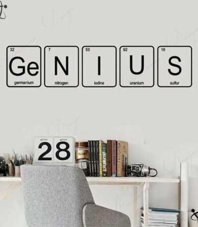 Sticker Genius Déco Science