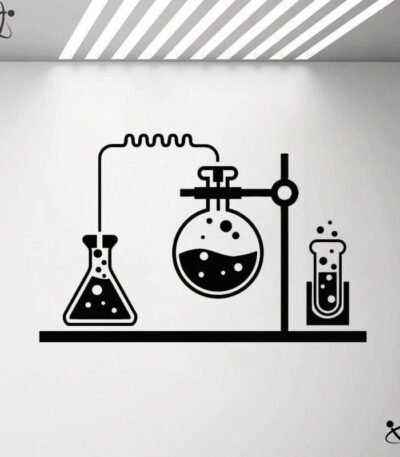 Sticker Laboratoire de Chimiste Déco Science