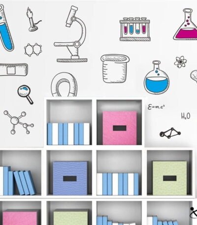 Stickers Scientifique Laboratoire Déco Science