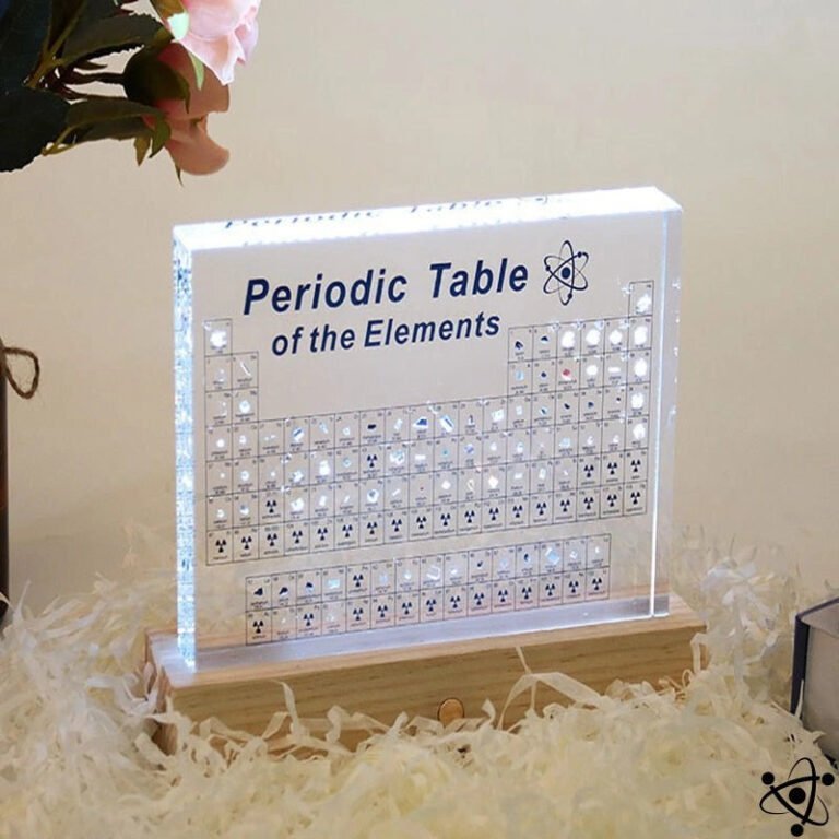 Tableau Périodique des Elements Lampe Déco Science