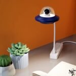 Veilleuse de Nuit Soucoupe Volante Astronaute Déco Science