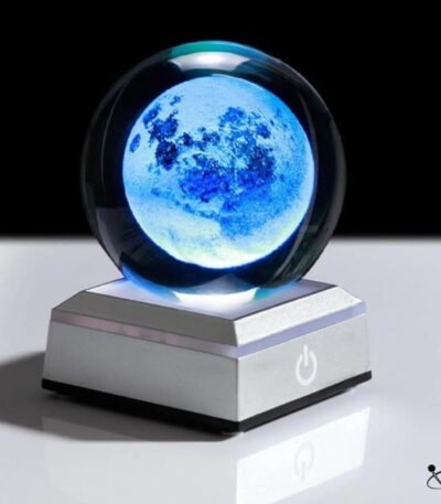 Veilleuse en Cristal du Système Solaire Déco Science