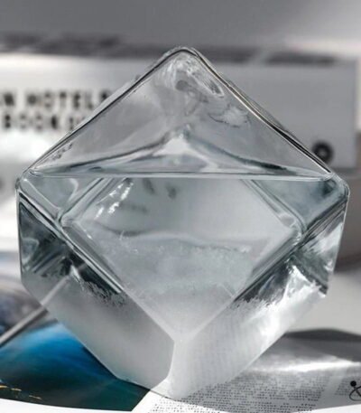 Baromètre à Cristaux Cube Déco Science
