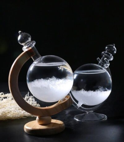 Baromètre à Cristaux Globe Déco Science